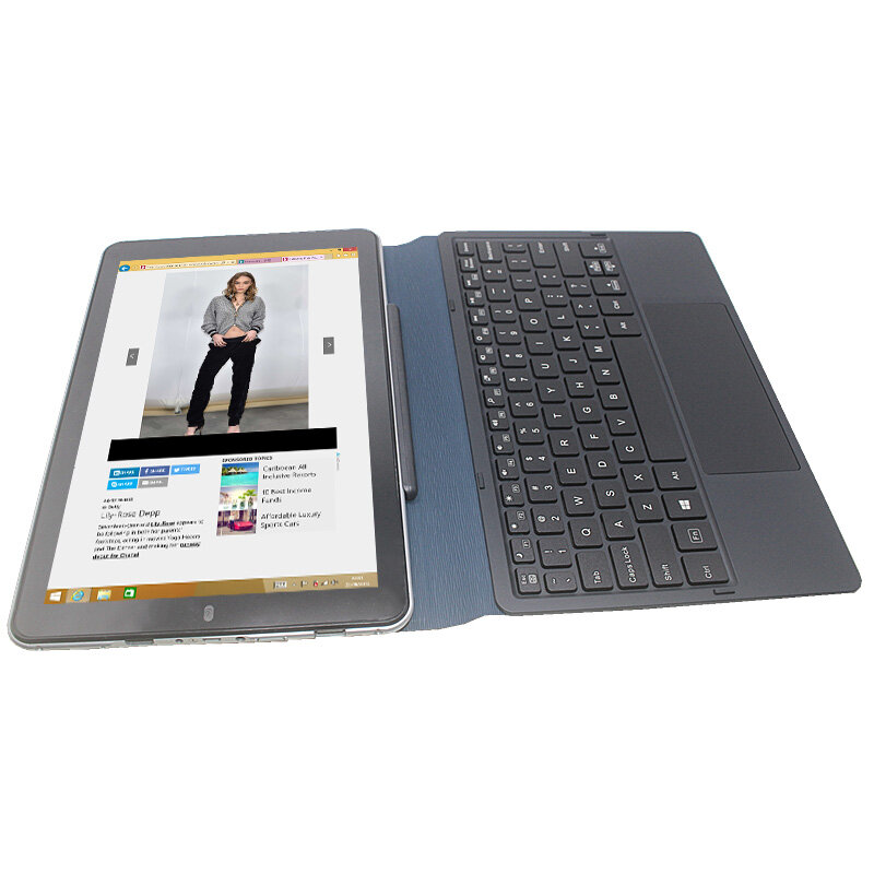 New 10.1 Inch W1 Fashion Portable Notebook 2GB RAM 32GB ROM Quad Core Windows 10 Tablet PC Dual Cameras WiFi USB Mini Tabs