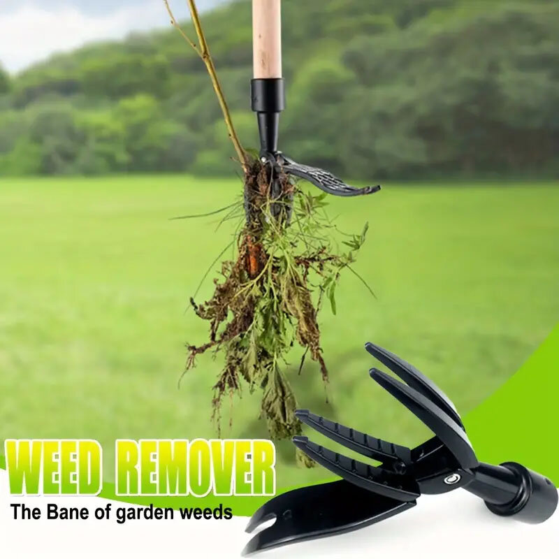 1 buah alat penarik rumput berdiri dengan lubang sekrup Aksesori penghilang rumput penggali berkebun pengganti kepala penyiangan portabel