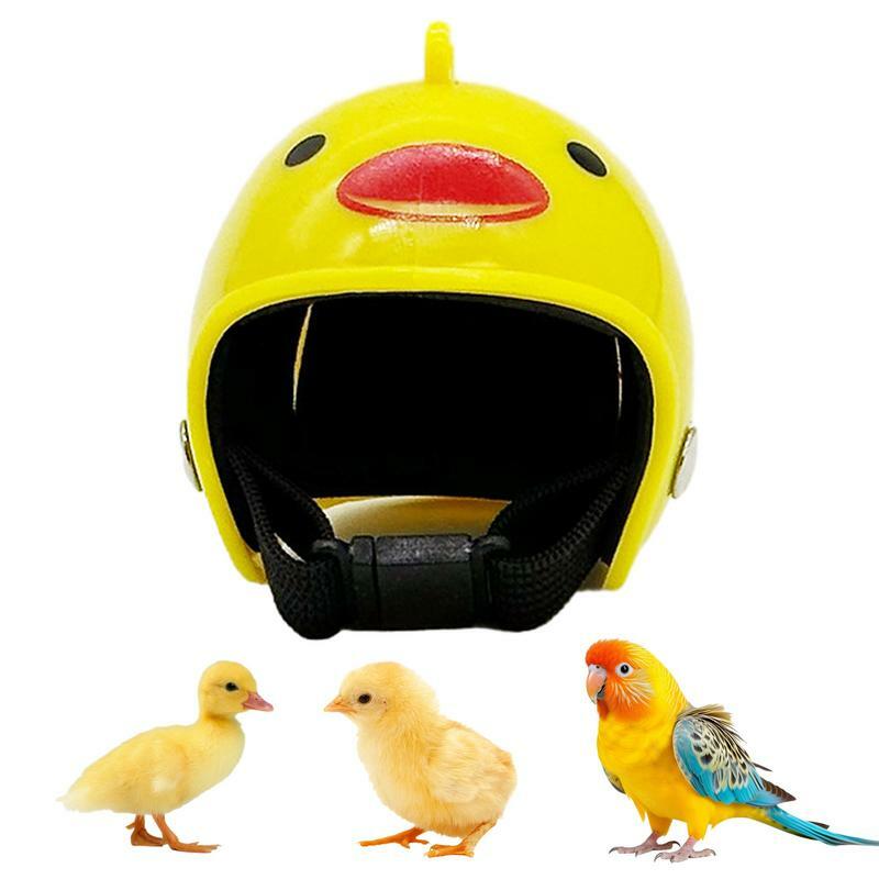 Mini casque jetable drôle pour animaux de compagnie, casque de course pour animaux de compagnie, mini casque de maison, chapeau de jouet, équipement de sauna, casque de tête d'oiseau, fournitures pour animaux de compagnie