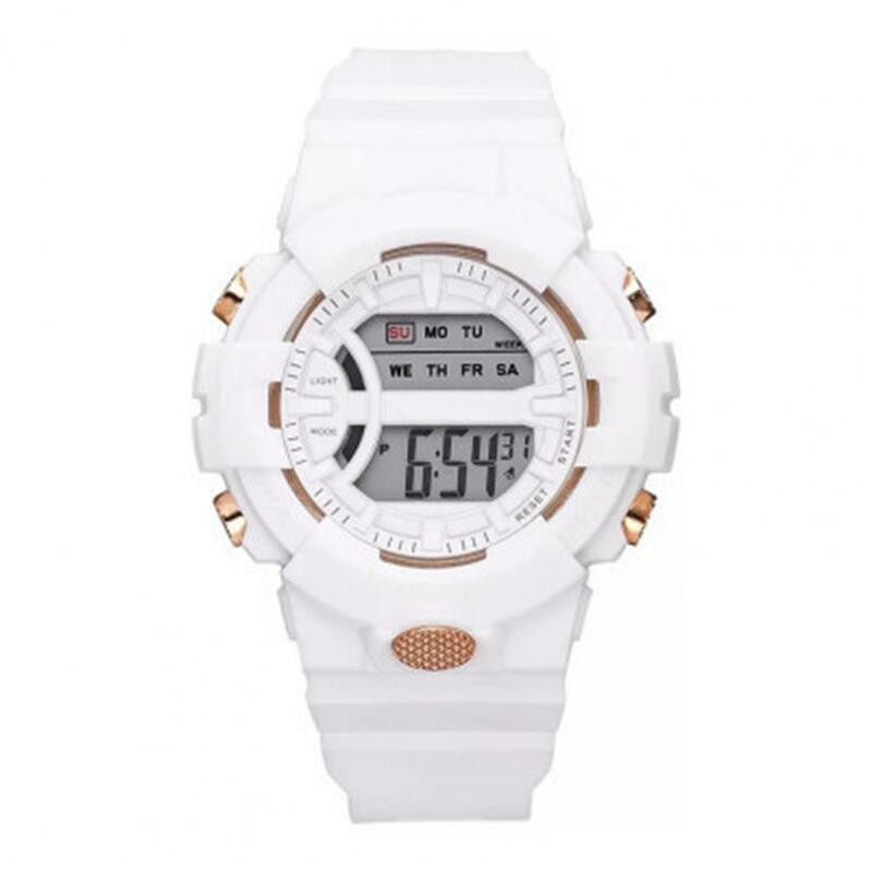 魅力的な腕時計スタイリッシュな電子時計デジタルディスプレイ多機能デジタル電子時計