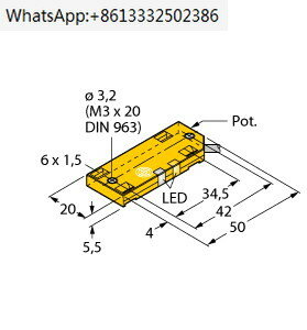 Proximidade Sensor Switch, BC10-QF5.5-AP6X2, Sensor
