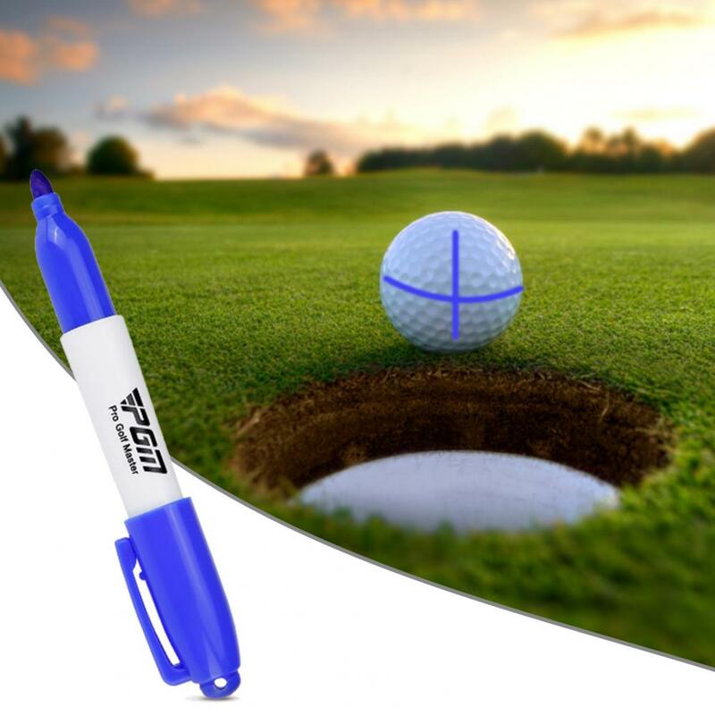 Bola de golfe linha caneta fadeless à prova dquickly água rapidamente secagem escrita pp profissional golfe bola linha caneta treinamento golfe acessórios