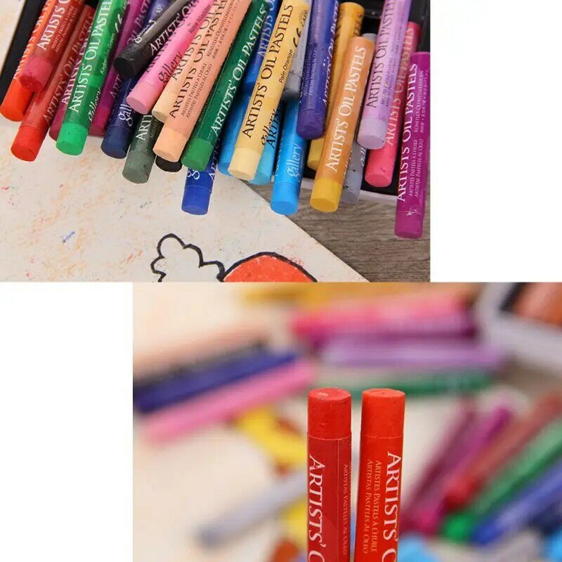 أقلام تلوين جرافيت باستيل غير قابلة للكسر للأرضيات الورقية ذات السبورة البيضاء 48 لونًا