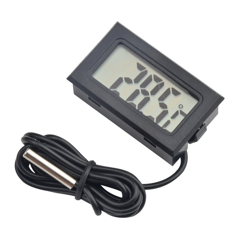 The Embedded Electronic Digital Display Thermometer FY-10 Refrigerator Thermometer Temperature NTC Sensor Meter Without battery