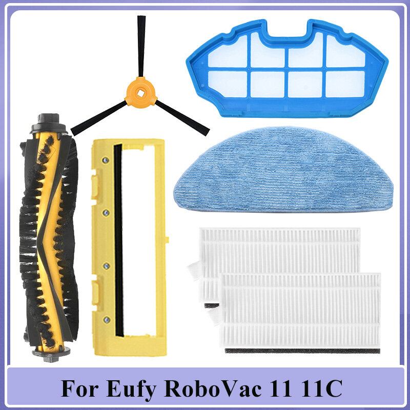 For Eufy 11C Cecotec Conga Excellence 990 Ecovacs Debot N79S Vacuum Cleaner Spare Part Main Side Brush Hepa Filter Accessories