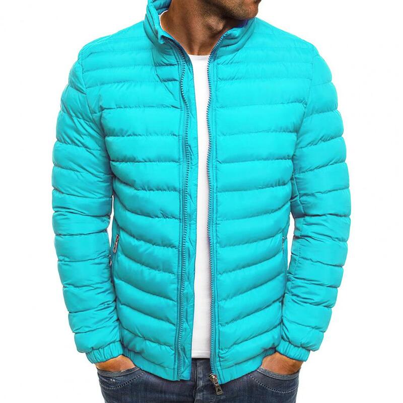 Zipper Encerramento Inverno Casaco com bolsos, Parka Jacket, Streetwear