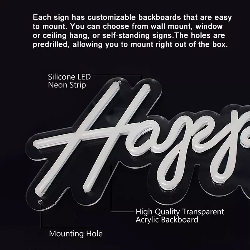 Custom Custom Mini Acrylic Led Illuminated Letter Chill Neon Sign Build Up Advertising Luminous Character Signage for Company Na