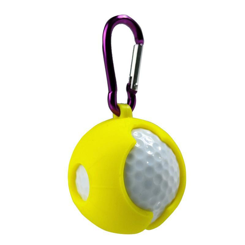 1 szt. Piłka golfowa silikonowy pokrowiec ochronny uchwyt na torebkę sporty treningowe golfowego akcesoria do gry w golfa