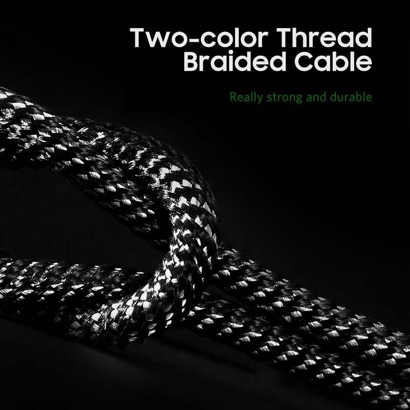 Marjay-Cable de carga rápida tipo C 5A, Cable negro Mamba, Micro USB para Xiaomi, Samsung, Huawei, Iphone 11, 12, 13