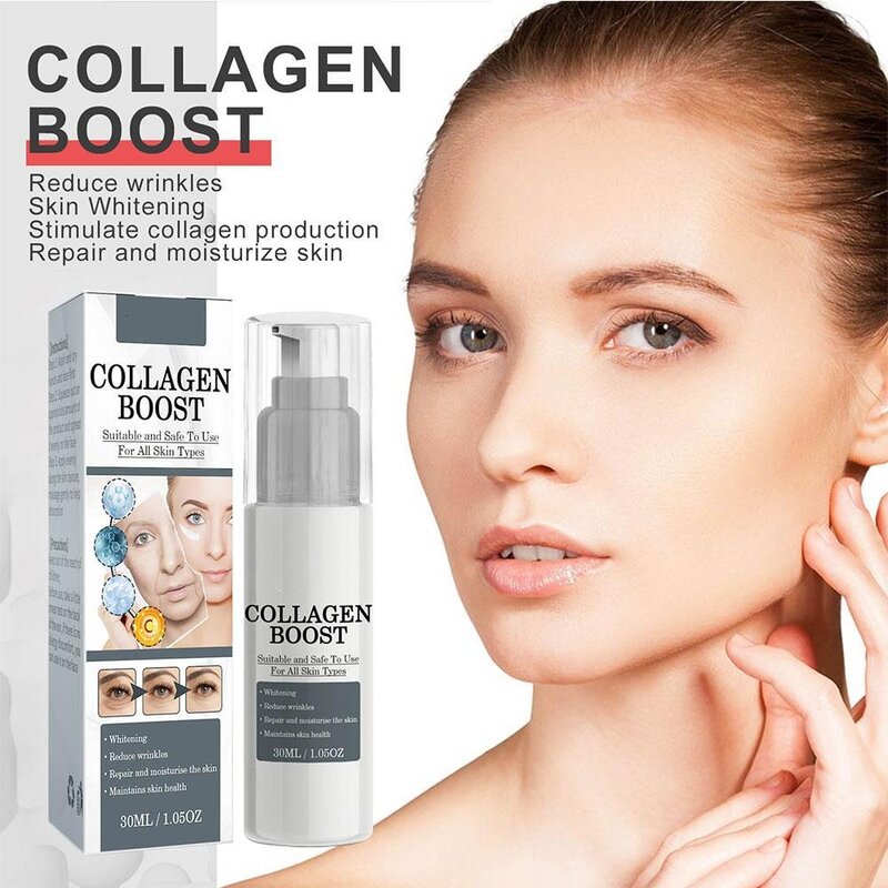 Collagen Boost Anti-Aging Soro, Remoção de Mancha Escura, Rugas, Mancha Pálida, Mancha Escura, Removi, 30ml, 1 Pc, 2Pcs