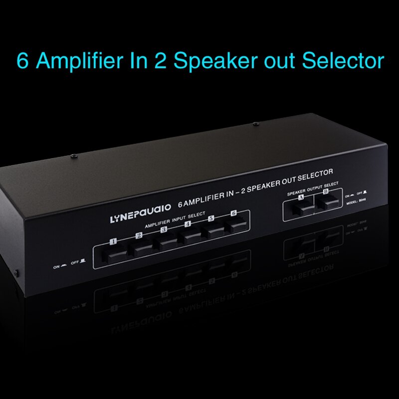 6 In 2 Out Power Amplifier Switcher/Loudspeaker Switch Distribute Device/Compare Device 300W Without Consumption