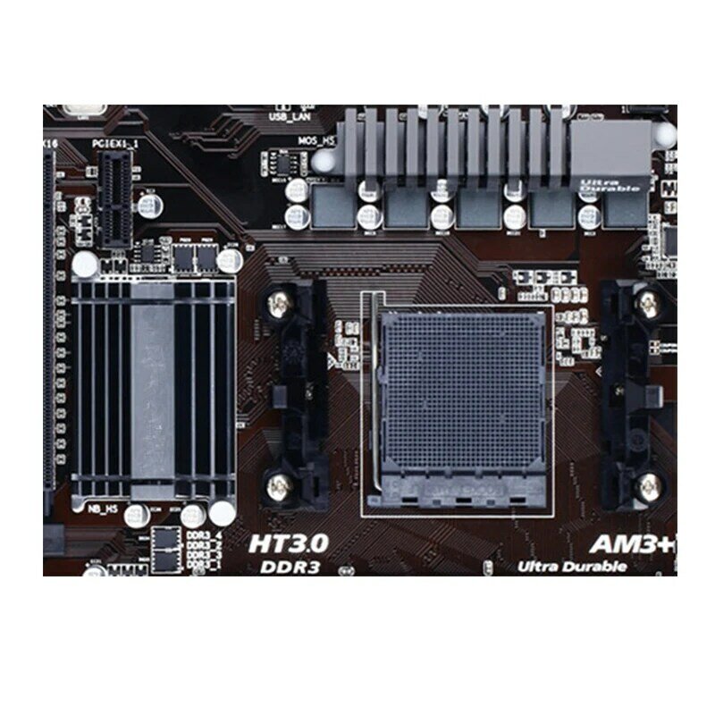 Soquete Mainboard Desktop para AMD, SATA III, USB 3.0, GA-970A-DS3P, AM3 + DDR3, 32GB