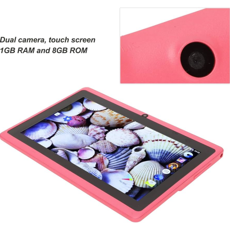 Tableta Q88 de 7 pulgadas Allwinner A33 para niños, Tablet con pantalla IPS, resolución de 1024x600, 1GB + 8GB de memoria, Android 6,0, compatible con conexión WiFi/BT