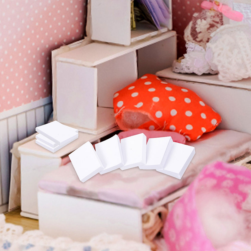 Dollhouse Miniature Book Model for Kids, Mini Livro em Branco, Brinquedos Pretend Play, Layout de Foto, Decoração, 1:12