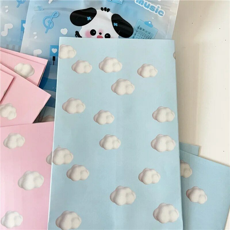 10pcs Ins Japan South Korea Cute Modeling Cloud Cowhide Paper Bag Gift Jewelry Bag Packaging Photography Prop Storage Paper