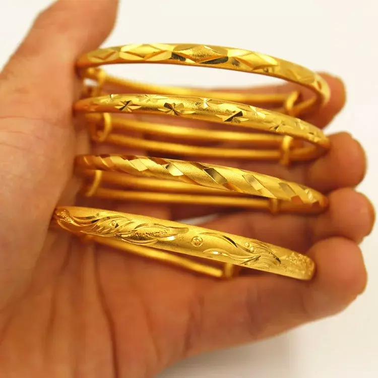 Luxe Europese Valuta Gouden Sieraden Draak En Phoenix Ginky Star Imitatie Goud Push Pull Armband Lange Termijn Bruiloft Sieraden