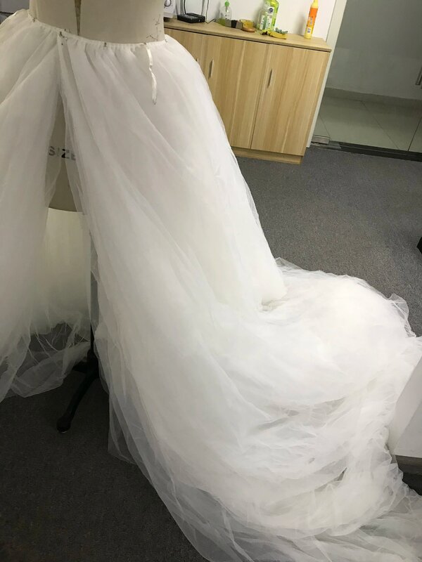 Недорогая достойная скидка CloverBridal, новинка, верхняя юбка из тюля для невесты, 1159
