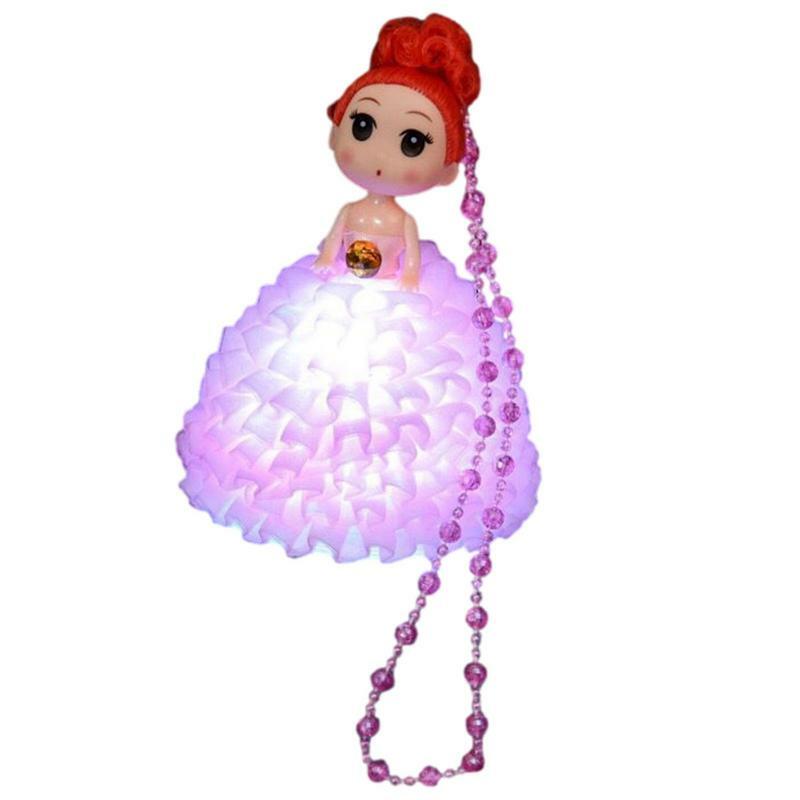 Princess Lamp Cute Luminous Doll Party Dress With Led Night Light Beautiful Kindergarten Lights Princess Birthday Gifts Portable