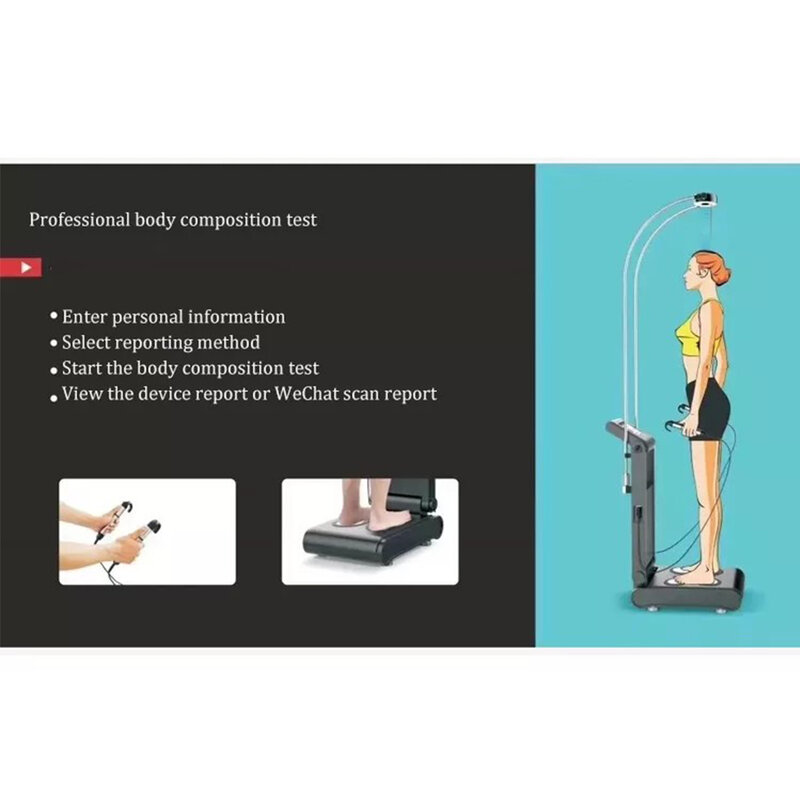 Macchina dell'analizzatore di salute del grasso corporeo di misurazione dello Scanner del corpo 3d di composizione corporea di alta qualità per uso domestico