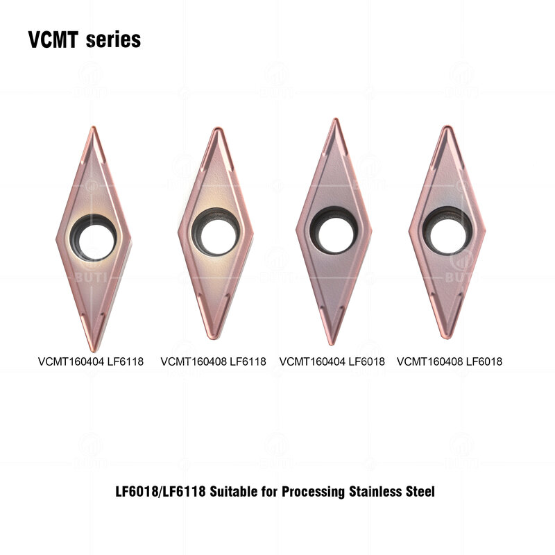 DESKAR 100% Original VCMT160404 VCMT160408 LF6018 VCMT160404 VCMT160408 LF6118 Lathe Cutter Turning Inserts For Stainless Steel
