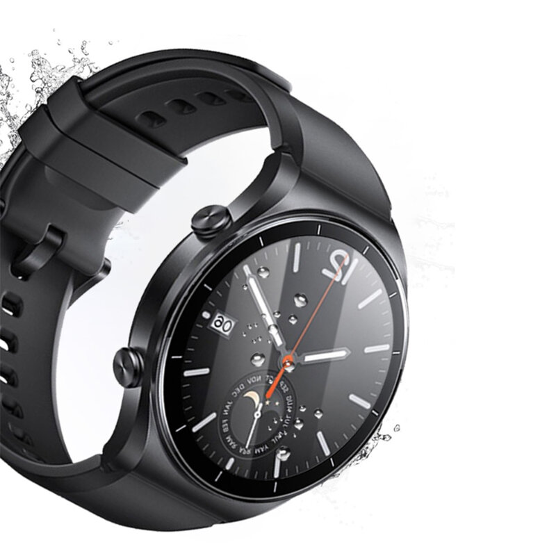 Pellicola protettiva con bordo curvo 20D per Xiaomi Mi Watch S1 Smart watch Cover protettiva per schermo per Xiaomi Mi Watch S1 (non in vetro)