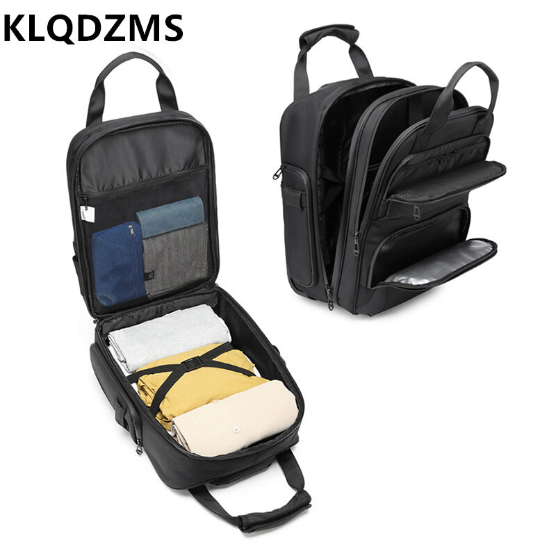KLQDZMS bagasi tarik bisnis kain Oxford 20 inci, koper Roda Universal perjalanan jarak jauh tahan lama