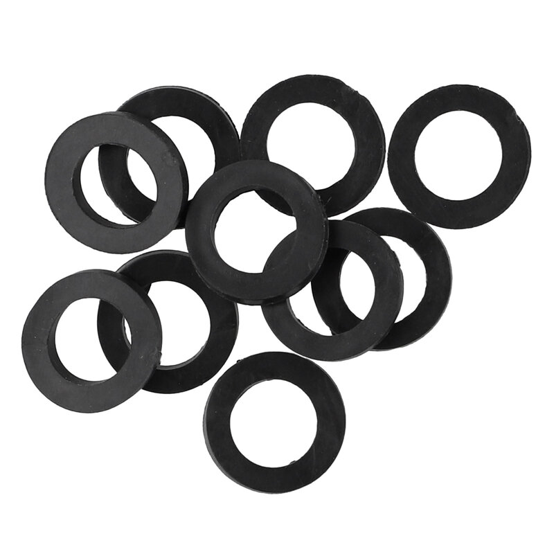 10pcs Rubber Washers Black Replacement Gasket Leak-proof Faucet Seal For Fix Leaky Dripping Shower Pipe Household Accessories