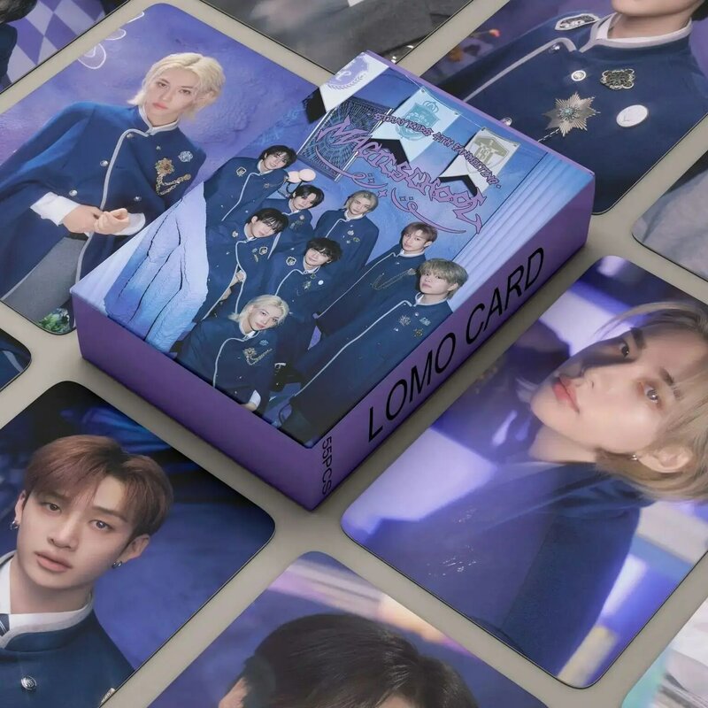 55pcs Kpop Group Photocard Hyunjin Felix Bangchan nuovo Album Lomo Cards Photo Print Cards Set Fans Collection