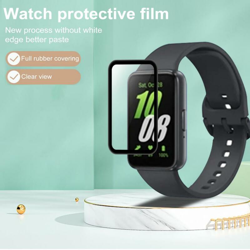 Scratch-resistant Watch Screen Protector Fit 3 Screen Protector Set 2pcs Full Coverage Anti-scratch Tpu Film Guard for Wristband