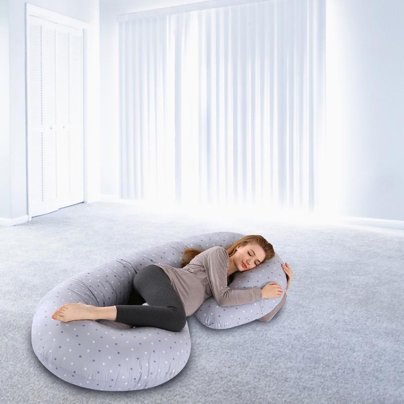 Cuscini per la gravidanza cuscino per dormire per le donne incinte cuscino per tutto il corpo a forma di C con copertura rimovibile