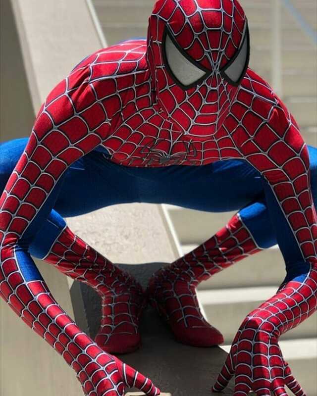 3D drukowane Halloween klasyczne Raimi Spiderman przebranie na karnawał dzieci dorosłych Zentai garnitur Spiderhero body kombinezony na przyjęcie