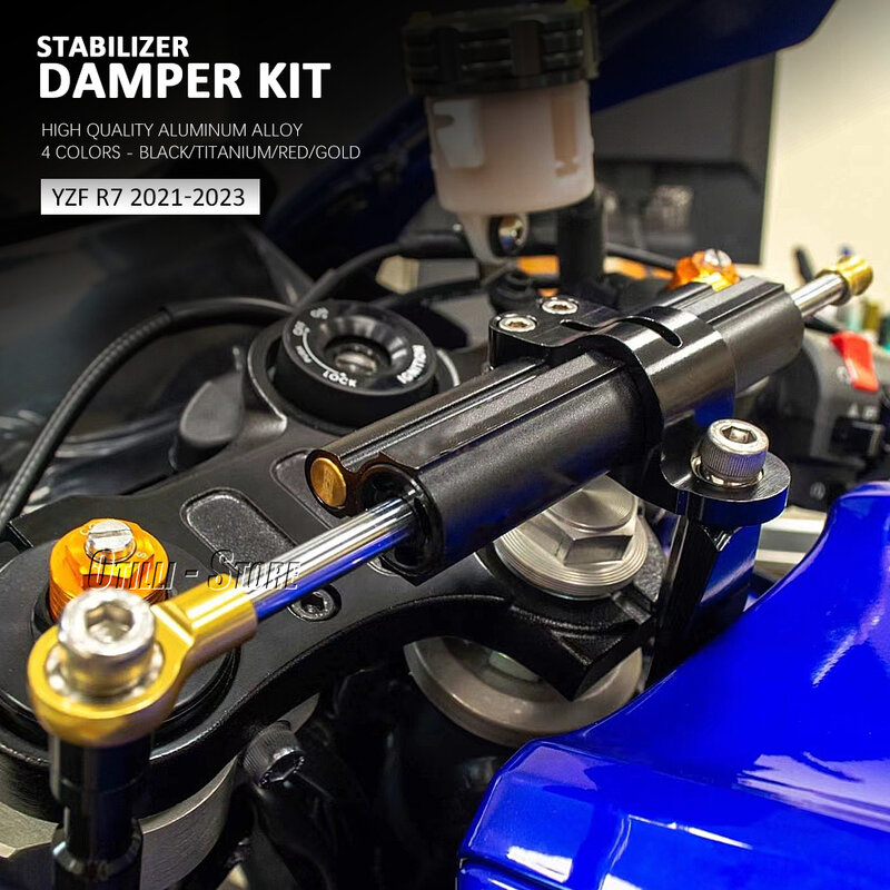 Новинка для Yamaha YZF R7 Yzf r7 2021 2022 аксессуары для мотоциклов CNC стабилизатор рулевого демпфера Кронштейн монтажный комплект