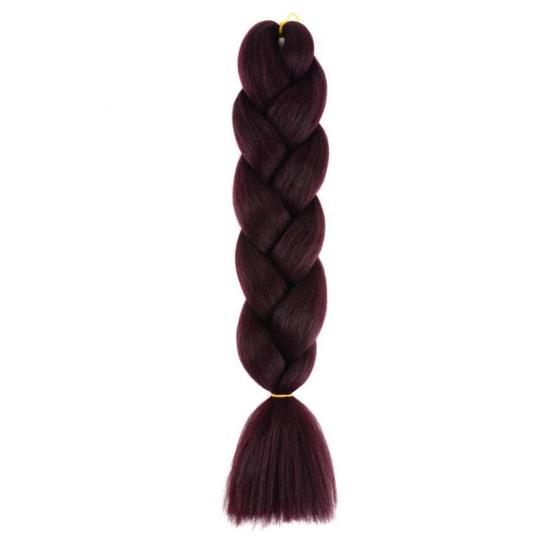 Extensions Capillaires Synthétiques Africaines, Tresses au Crochet, Queue de Cheval Sophia, Cheveux Lisses, 60cm