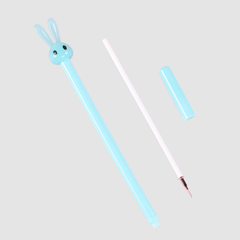 1Pc Rabbit Flower Under Sun Discolor Gel Soft Silicone Pen Student Creative Stationery Series Examination Writing Signature