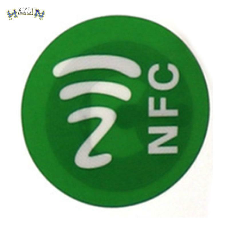 1 Stück Etikett wasserdichtes Haustier Material NFC Aufkleber Smart Ntag213 Tags für alle Telefone zufällige Farbe senden
