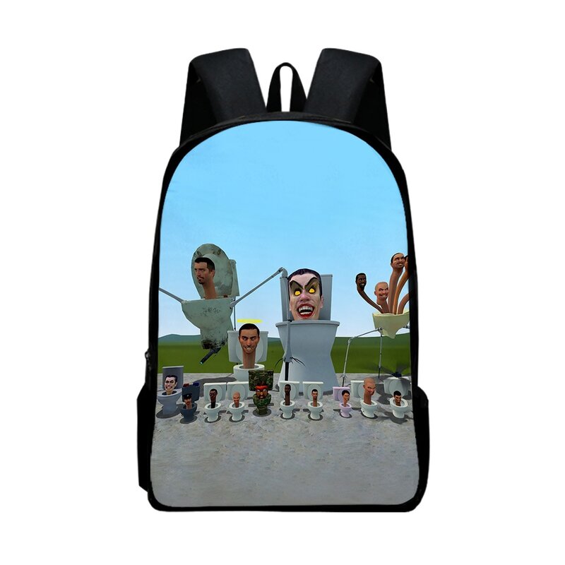 Skibidi Toilet Backpack 2023 New Rucksack School Bag Adult Kids Bags Unisex Backpack Daypack Harajuku Bags