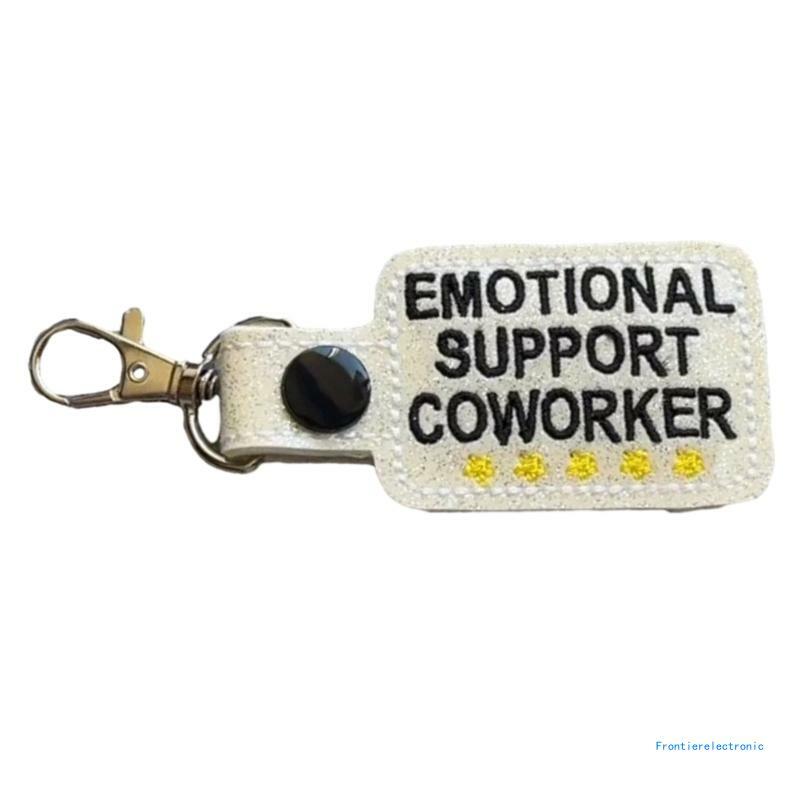 Porte-clés soutien émotionnel, accessoires, porte-clé voiture, pendentif à breloque pour livraison directe
