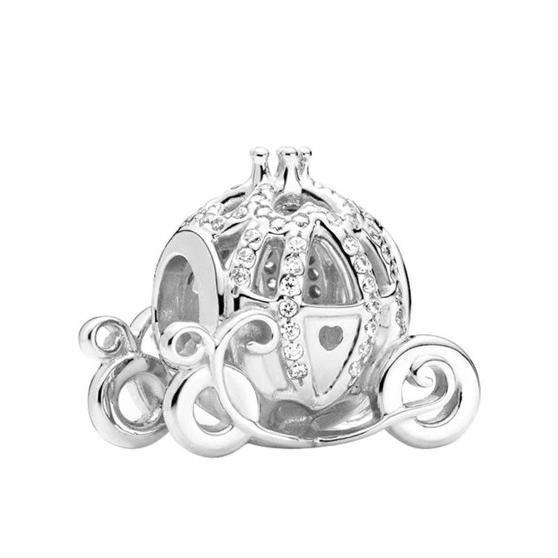 Pendentif couronne mignon pour femme, convient au bracelet à breloques Pandora original, accessoires de collier, bijoux à bricoler soi-même, cadeaux exécutifs, chaud, 1 pièce