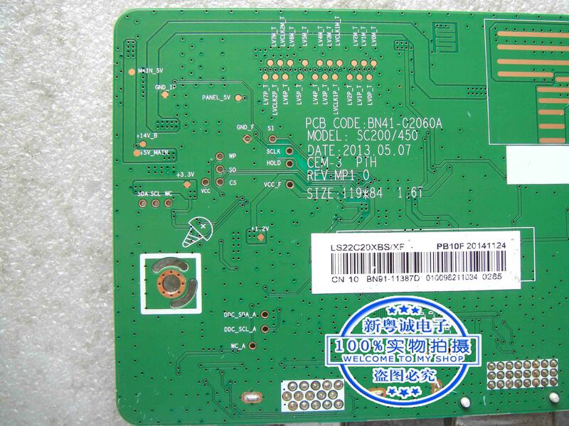 Placa de controlador S22C200B LS22C20X, resolución de BN41-02060A: 1920x1080