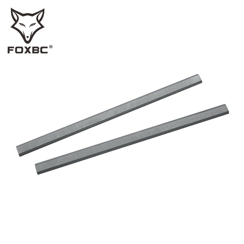 Foxbc lâminas de plaina 319mm, para gmc tp2000 plaina de madeira faca para trabalho em madeira 12-1/2 segundos-conjunto de 2