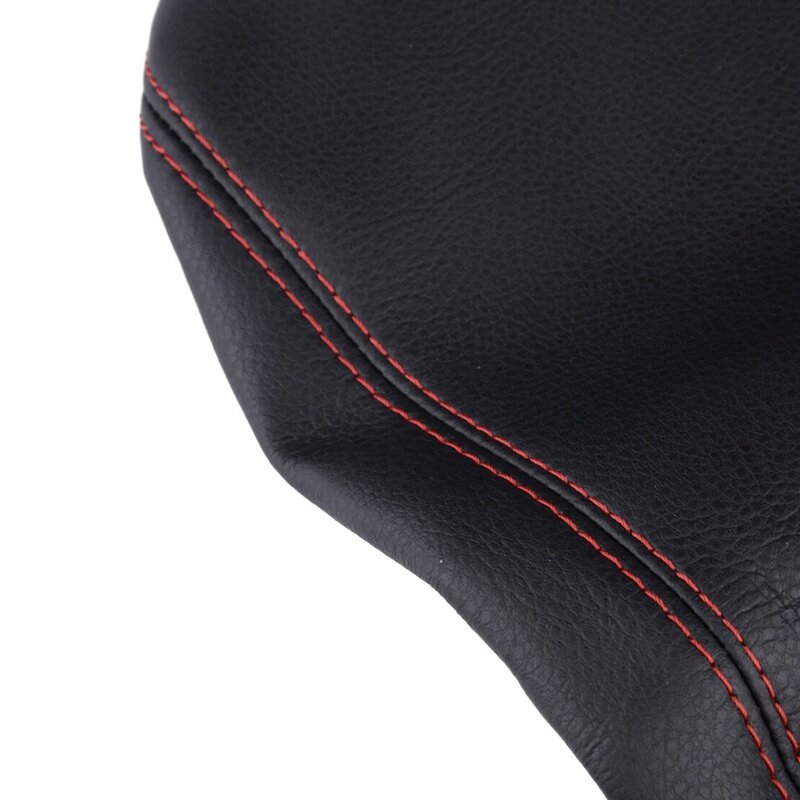 Penutup permukaan kotak sandaran tangan konsol pusat mobil hitam dengan jahitan merah kulit PU cocok untuk Lexus NX200 200t NX300h 2015-2018