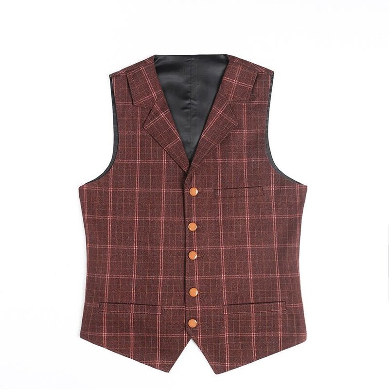 XX479Linen vest thin slim casual suit vest large size waistcoat