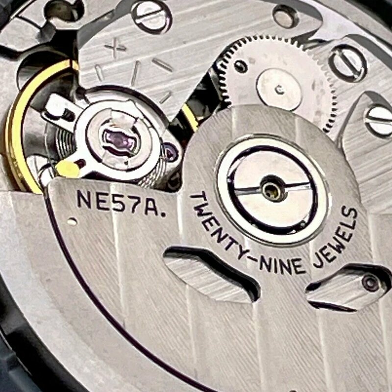 Механический механизм NE57A, механический механизм, 29 драгоценностей, три стрелки, фотомеханизм, запасные части для ремонта NE57