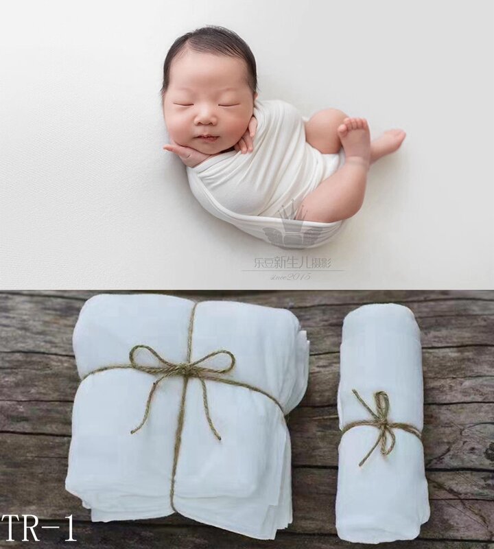 Conjunto de telón de fondo y envoltura suave para recién nacido, accesorios de fotografía para bebé, doble cara, puf para recién nacido, funda de tela, manta elástica para bebé