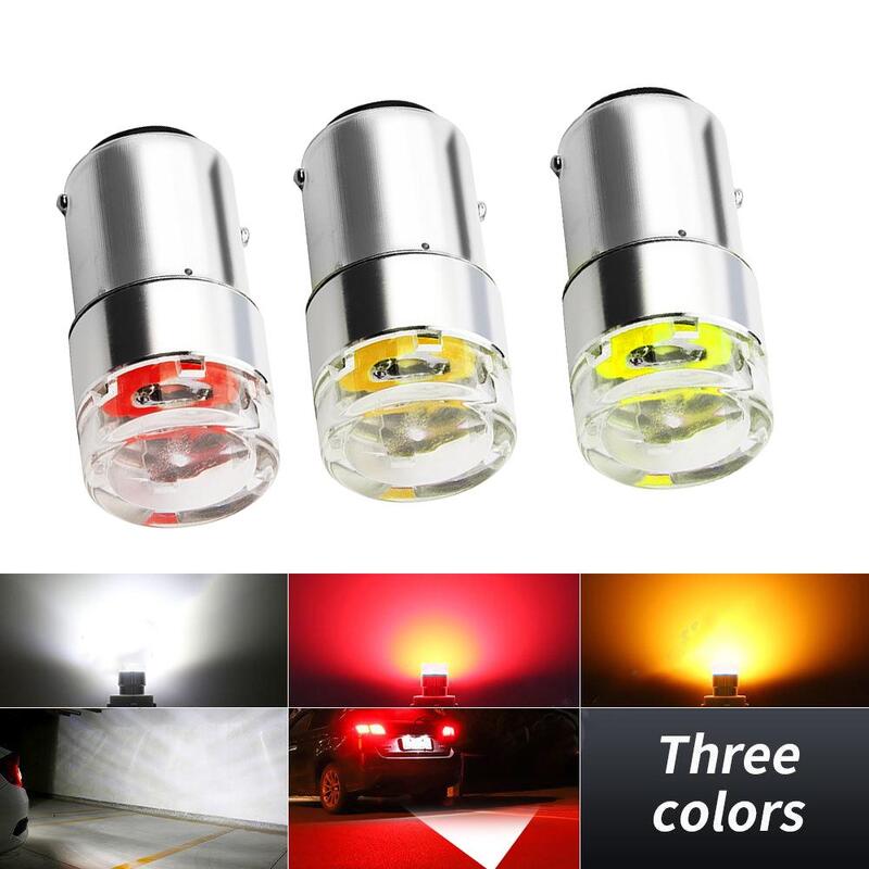 Lâmpada LED Super Brilhante P21W, Luz do carro 1156 COB, Sinal reverso BA15s, Freio branco, 12V Turn, DRL Auto Bulb, 1157 Bay15D U2L1