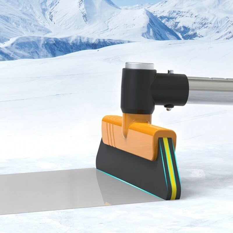 Strumento per rimozione della neve Strumento per pulizia Pala da neve EVA allungabile regolabile Spazzola per rimozione