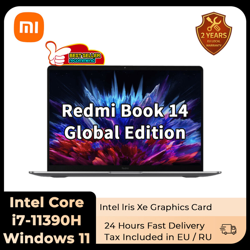 Xiaomi redmi Book14แล็ปท็อป Intel i5-12500H/i7-12700H 16G RAM 512GB/1T SSD 14นิ้ว2.8K 120Hz หน้าจอ Grey ใหม่คอมพิวเตอร์โน๊ตบุ๊คพีซี2023