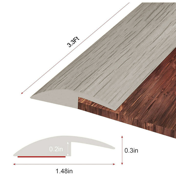 바닥 전환 스트립 라미네이트 바닥 커버 스트립 분할, 사용하기 쉬운 바닥 트림 몰딩 품질, 자유롭게 두껍게 절단