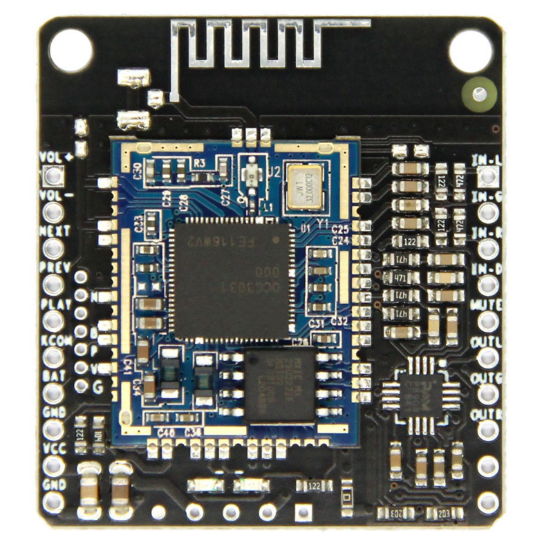 Módulo de entrada de Audio QCC3031 APTXHD, placa receptora HiFi con Bluetooth 5,0 sin pérdidas para auriculares BT, sin DC 3,3-4,2 V