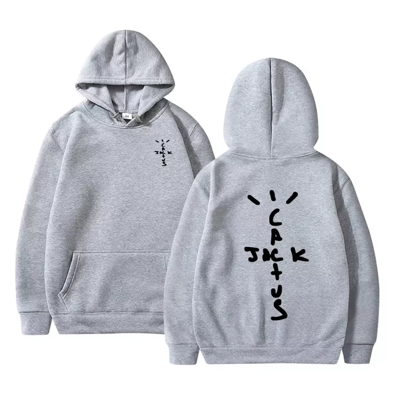 Hoodie Hip Hop musim panas 2023 hoodie bertudung pria wanita lucu Jack kaktus Sweatshirt bertudung Pullover Harajuku ukuran besar